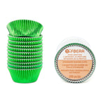 Gifbera White Metallic Foil Cupcake Liners Standard Size Baking Cups, 200-Count