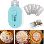XANGNIER Extractable & Magnetic Bread Lame Dough Scoring Tool,Sourdough Scoring Tools,Bread Dough Cutter Slashing Razor Tool,5 Razor Blades,Bread Baking & Making Tools Supplies Accessories