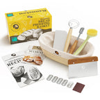 Superbaking Banneton Bread Proofing Basket, Sourdough Bread Baking Supplies, Round 9 Inch Sourdough Starter Kit, Proofing Basket for Baking, Bread Making Supplies Tools, Banneton Basket Gift Set