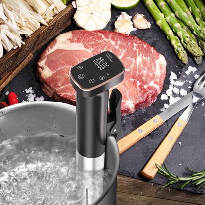 Sixfivsevn Sous Vide Cooker, Sous Vide Machine 1100 W, Immersion Circulator Precisional Cooker with Touch Control, Accurate Temperature, Ultra-quiet, IPX7 Waterproof, Fast Heating and Time Control