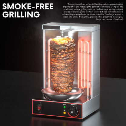 Electric Vertical Broiler, Shawarma Machine Kebab Grill Gyro Rotisserie Oven