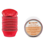Gifbera White Metallic Foil Cupcake Liners Standard Size Baking Cups, 200-Count