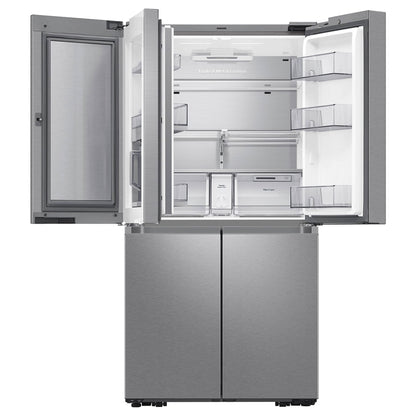 SAMSUNG 29 Cu Ft Smart 4-Door Flex Lodówka z Family Hub i wbudowanym Alexa, Beverage Center, Dual Ice Maker, Energy Star Certified, RF29A9771SR/AA, Stal nierdzewna odporna na odciski palców