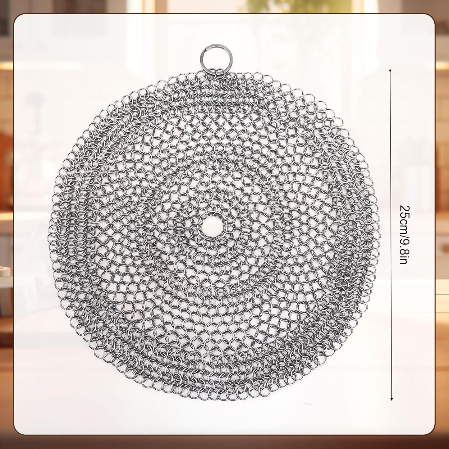 Baking Pie Crust Weights Chain, Stainless Steel Pie Weight Chain Ceramic Pie Weights Alternatives Baking Pie Weights Armor Shield for Baking Crust Kitchen Accessories for 7-10in Pies