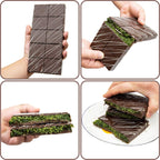LGQUK Dubai Chocolate Bar Mold Silicone Chocolate Bar Molds, Deep Rectangular, 2 Pack, Large Size for Stuffed Bars (2PCS Deep Size)