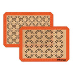 Silicone Baking Mat - Best German Silicone - Non Slip Silicone Baking Sheet, Non Stick Reusable Silicone Mats for Baking, Oven Liner, Counter Mat - Half Sheet Baking Mat, Set of 2