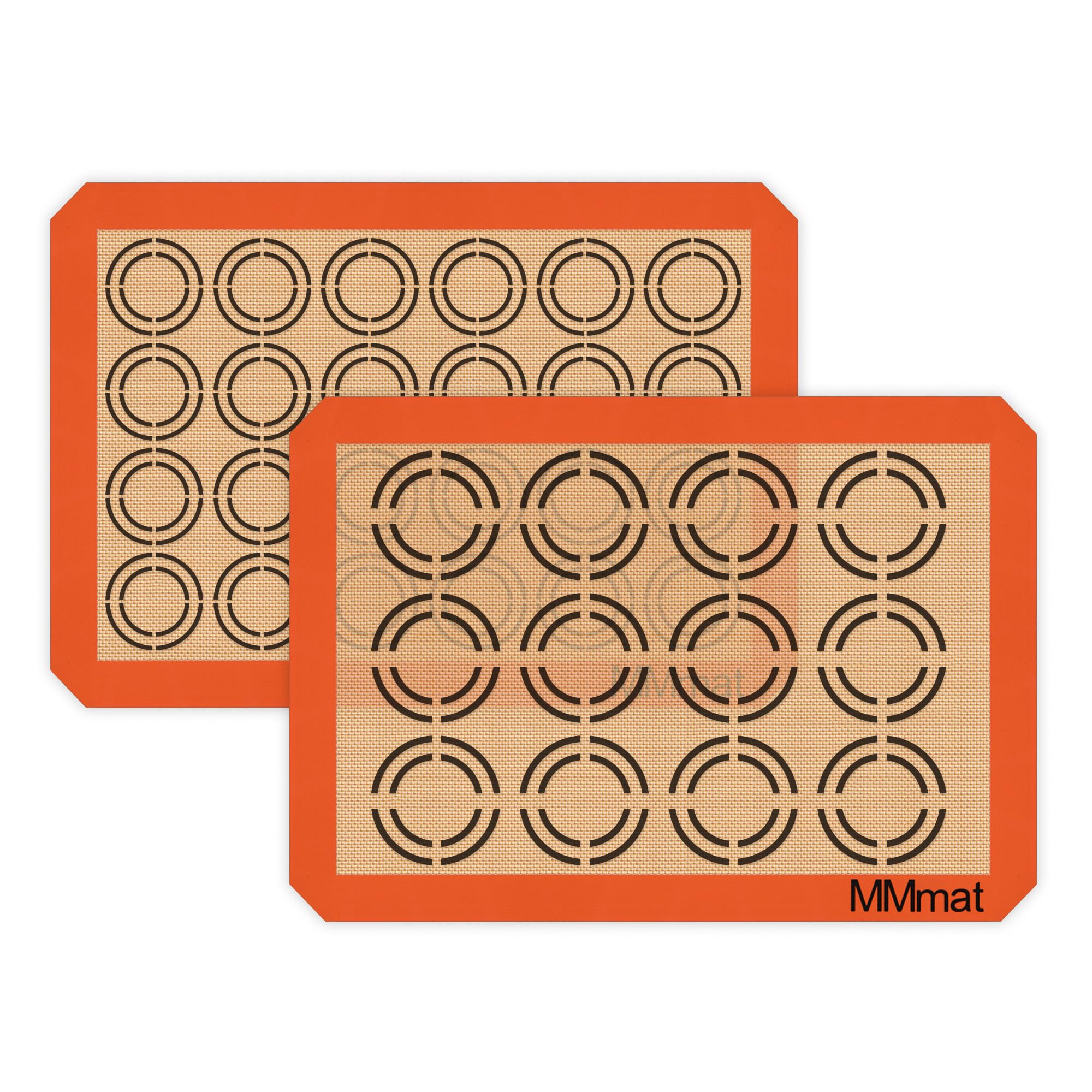 Silicone Baking Mat - Best German Silicone - Non Slip Silicone Baking Sheet, Non Stick Reusable Silicone Mats for Baking, Oven Liner, Counter Mat - Half Sheet Baking Mat, Set of 2