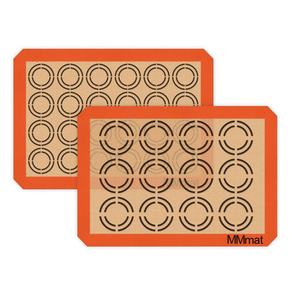 Silicone Baking Mat - Best German Silicone - Non Slip Silicone Baking Sheet, Non Stick Reusable Silicone Mats for Baking, Oven Liner, Counter Mat - Half Sheet Baking Mat, Set of 2