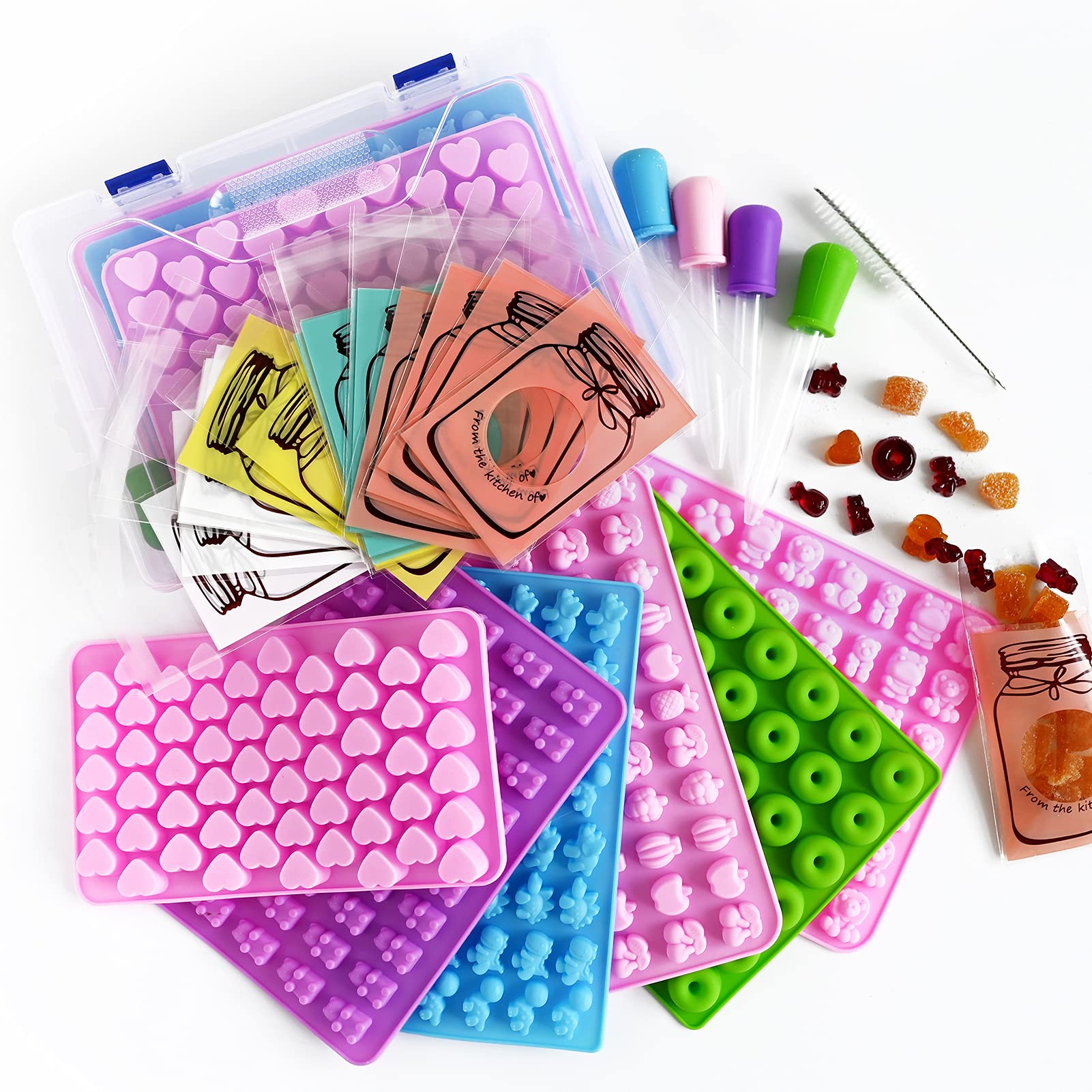 HKNMTT Chocolate Bar Molds Silicone, Large Stuffed Dubai Pistachio Deep Bar Moulds Kit 1 Inch Thick Big Pack of 2, Ideal for Homemade Making Bar Candy Bar Bpa Free DIY