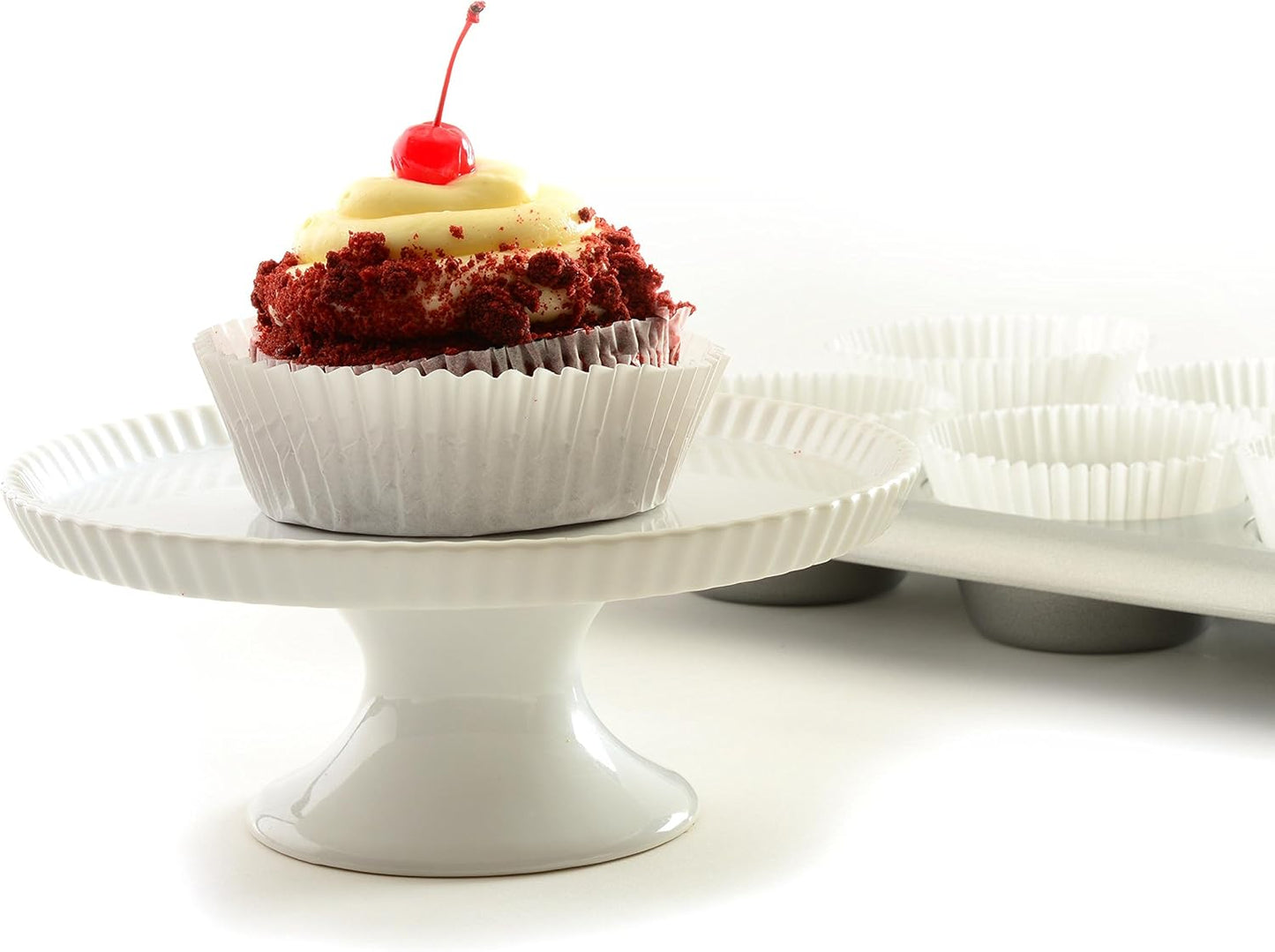 Norpro Giant Muffin Cups, White, Pack of 48