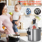 Urządzenie Sous Vide, Urządzenie do gotowania Sous Vide 1100 W, Precyzyjne urządzenie Sous Vide, Ultracichy, szybko nagrzewający się, zanurzeniowy, cyrkulacyjny garnek z kontrolą dotykową, dokładna temperatura, kontrola czasu, wodoodporność IPX7
