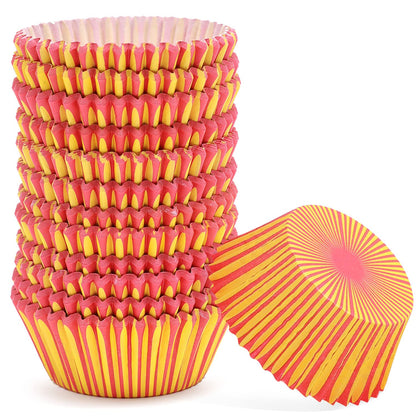 qiqee Cupcake Liners Cupcake Cups 300-Count Food Grade Gradient Design Cupcake Papers Baking Cups Cupcake Wrappers