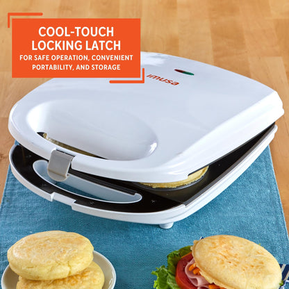 IMUSA USA 4 Slot Electric Arepa Maker with Nonstick Surface (1,200-Watts)