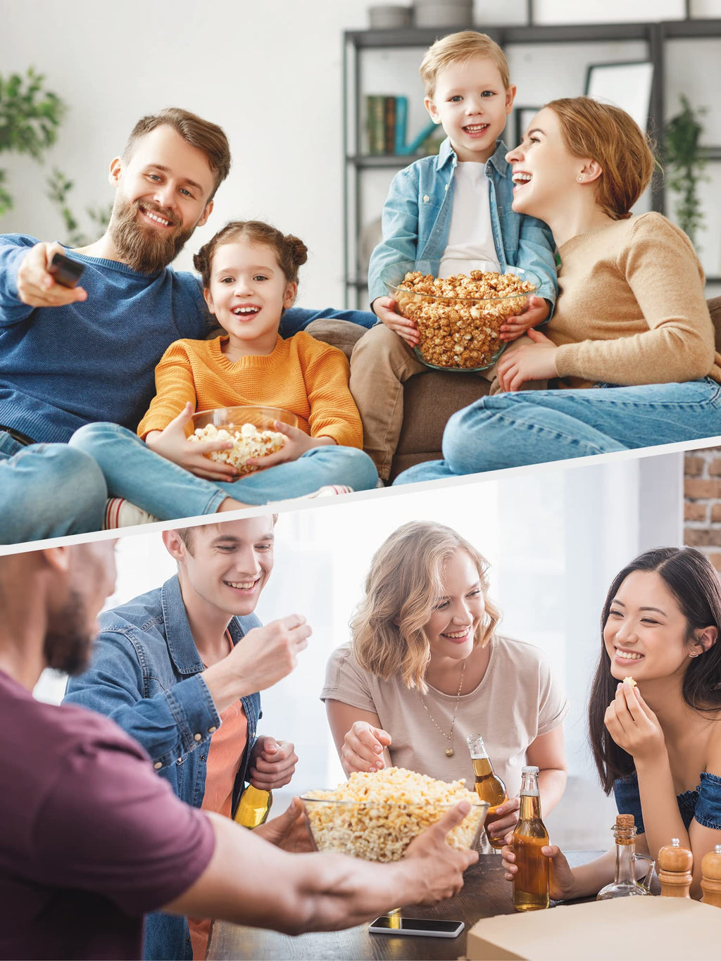 Maszyna do popcornu, 6-kwartowa maszyna do popcornu, nieprzywierająca płyta, elektryczne mieszanie z technologią szybkiego nagrzewania, uchwyty Cool Touch (czarne)