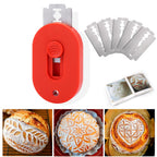 XANGNIER Extractable & Magnetic Bread Lame Dough Scoring Tool,Sourdough Scoring Tools,Bread Dough Cutter Slashing Razor Tool,5 Razor Blades,Bread Baking & Making Tools Supplies Accessories