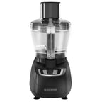 BLACK+DECKER FP1600B 8-kubkowy robot kuchenny z ostrzem ze stali nierdzewnej, czarny