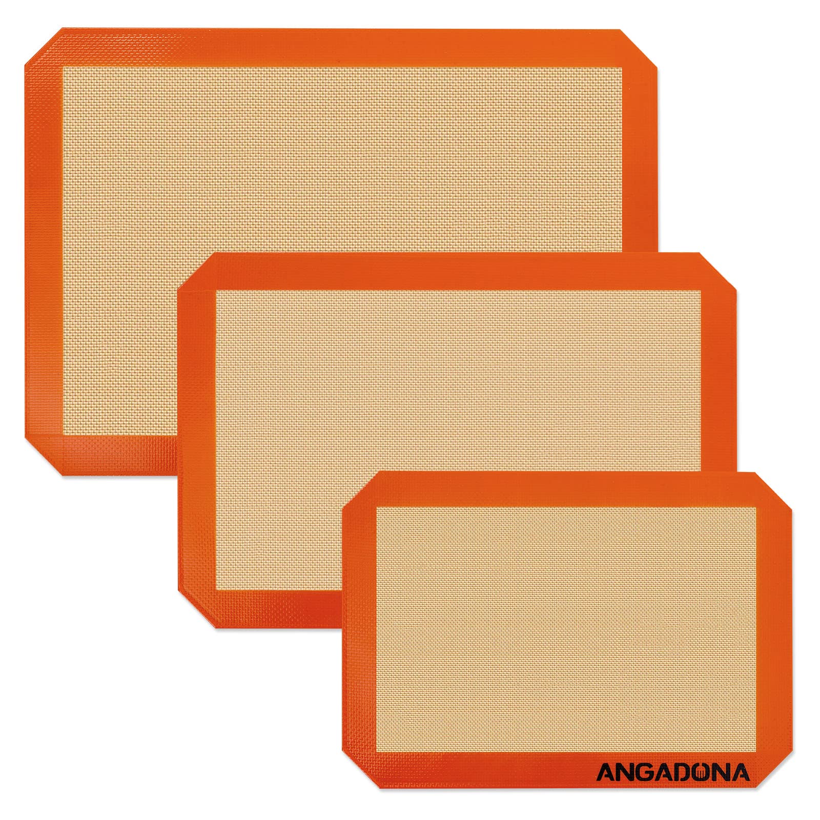 Silicone Baking Mat Sheets Set, Easy Clean &Non-Stick Food Grade Reusable Baking Mat, 2 Half Sheet Cookie Baking Mats Silicone for Oven, Make Macarons, Cookies and Pastry Mat
