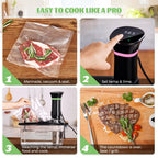 Maszyny Sous Vide, cyrkulatory zanurzeniowe z cyfrowym wyświetlaczem receptury, temperatury i czasu, 1000 W