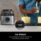 Блендер Ninja TB201 Detect Power Blender Pro, технологія BlendSense, для смузі, коктейлів тощо, пікова потужність 1800 Вт, глечик об'ємом 72 унції, блендер, чорний