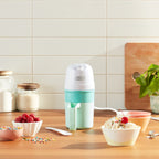 DASH My Pint Ice Cream Maker Machine (Aqua): Multi-Purpose Soft Serve Ice Cream Machine for Homemade Gelato, Sorbet, Frozen Yogurt, Includes Mixing Spoon, Easy to Clean and Store