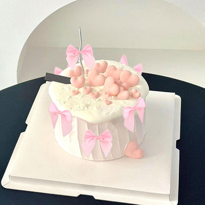 20 Pack Bow Cupcake Toppers Birthday Bowknot Ribbons Coquette Pink Bow High Footed Cup Balloon Wall Party Decorations Bridal Cake Dessert Picks Baby Girl Boy Wedding Party Supplies pink1