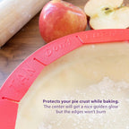 Talisman Designs Baking Pie Crust Shield Protector Cover for Edges of Pie - 8-inch to 11.5-inch Adjustable Silicone Baking Accessory for Making the Perfect Pie | Set of 1