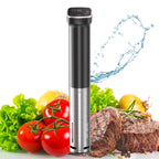 Maszyna Sous Vide, Urządzenie Sous Vide Cooker 1100 W Sous Vide Precyzyjna maszyna, Ultra cicha praca, Dokładna temperatura, Cyrkulator zanurzeniowy, Wodoodporność IPX7, Sterowanie dotykowe, Cyfrowy timer, Szybkie nagrzewanie