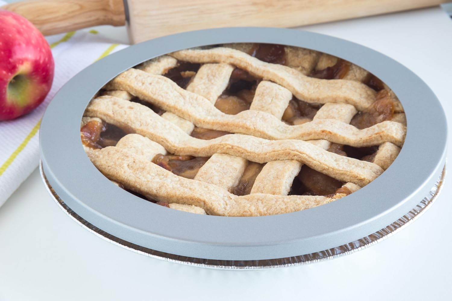 Fox Run One Piece Pie Crust Shield, Carbon Steel, 10-Inch