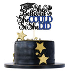 1Pc Congrats Grad 2025 Cake Topper Red Glitter Diploma Graduation Cap Cake Pick Congrats Class of 2025 Cake Decorations for 2025 Graduation Theme High School Boys Girls Graduate Party Supplies