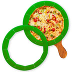 2 Pack Adjustable Silicone Crust Shield, BPA-free Pie Crust Protector Cover Kitchen Tool for Baking Pizza, Fit 8-10.7 Inch Pies - Dishwasher Safe (Red)