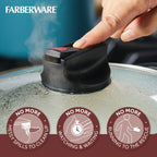 Набір каструль і сковорідок Farberware Smart Control з антипригарним покриттям, 14 предметів, колір аква