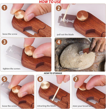 Bread Lame Sourdough Scorer Tool,Bread Scorer Tool for Sourdough, Sourdough Knife Scorer, Bread Razor for Homemade Bread