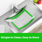 Set of 4 Reusable Macaron Cookie Sheet Baking Mats 0.75mm by HOTPOP (2 Half Sheets and 2 Quarter Sheets), Non Stick Baking Mats for Cookie Sheet
