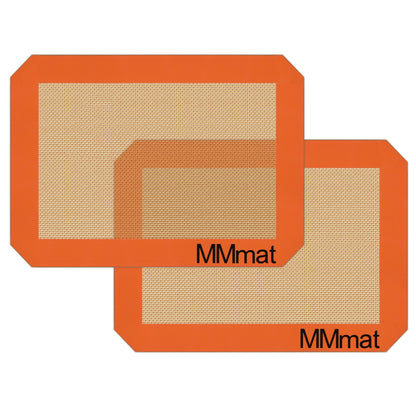 Silicone Baking Mat - Best German Silicone - Non Slip Silicone Baking Sheet, Non Stick Reusable Silicone Mats for Baking, Oven Liner, Counter Mat - Half Sheet Baking Mat, Set of 2