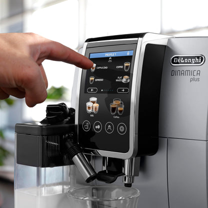 De'Longhi Dinamica Plus Espresso & Coffee Machine, Automatic Milk Frother, 24+ One Touch Recipes, Enjoy Lattes, Cappuccinos, and more, ECAM38085SB