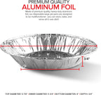 Stock Your Home 6 Inch Aluminum Foil Pie Pans (50 Count) – Disposable & Recyclable Mini Tins for Bakeries, Cafes, Restaurants – Durable Pans for Baking, Fruit Tarts, and Quiche