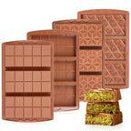 1 Pc Chocolate Bar Mold Deep Large Chocolate Molds Silicone Break Apart Thick Silicone Molds for Candy Bar (10 Snap）