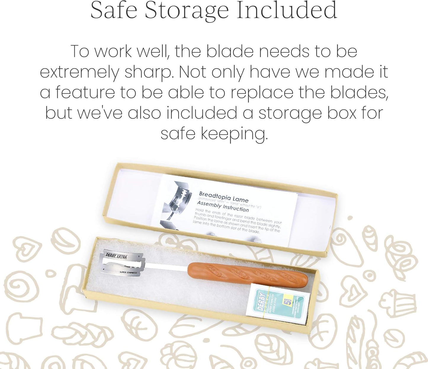 Breadtopia Bread Lame with 5 Blades & Storage Box | Premium Lame Bread Tool | Bread Lame Dough Scoring Tool | Perfect as a Sourdough Scoring Blade | Ideal Gifts for Bakers |