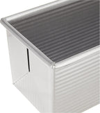 USA Pan Bakeware Pullman Loaf Pan with Cover, 13 x 4 inch, Nonstick & Quick Release Coating, Made in the USA from Aluminized Steel