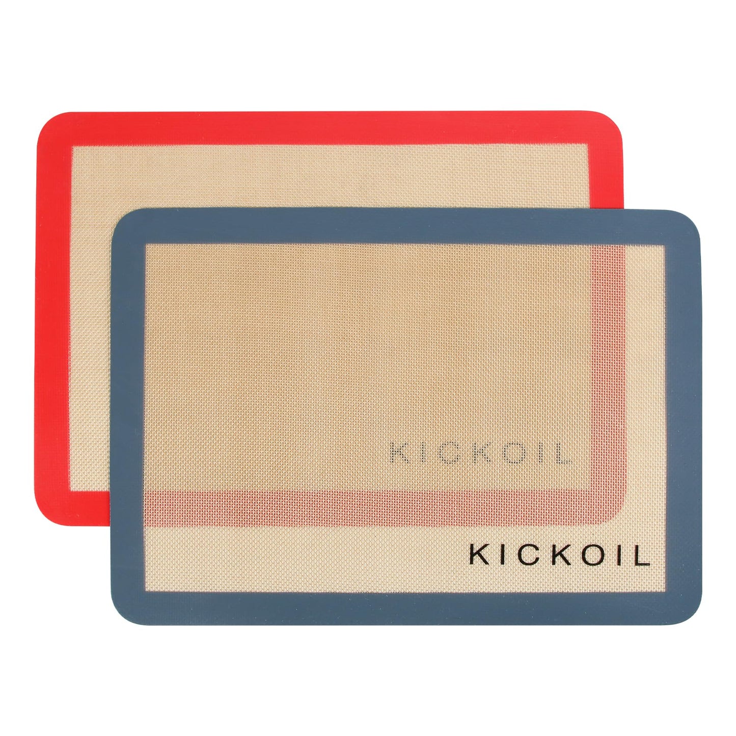 Small Silicone Baking Mats Quarter Sheet Non Stick Reusable Silicone Oven Liners, BPA Free, Food Grade Baking Mats for Cookies, Macarons Bread & Pastry, Toaster Pad Set of 3 Pack 11.6'' x 8.5''