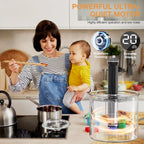 Maszyna Sous Vide, Urządzenie Sous Vide Cooker 1100 W Sous Vide Precyzyjna maszyna, Ultra cicha praca, Dokładna temperatura, Cyrkulator zanurzeniowy, Wodoodporność IPX7, Sterowanie dotykowe, Cyfrowy timer, Szybkie nagrzewanie