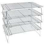 KITCHENATICS Heavy Duty Half Sheet Cooling Racks, Rust Resistant Stainless Steel Baking Racks, Wire Racks Fit Half Sheet Pan, Bacon Grill Rack for Oven, Cookie Cooling Racks 11.8" x 16.9" IN, Set of 2