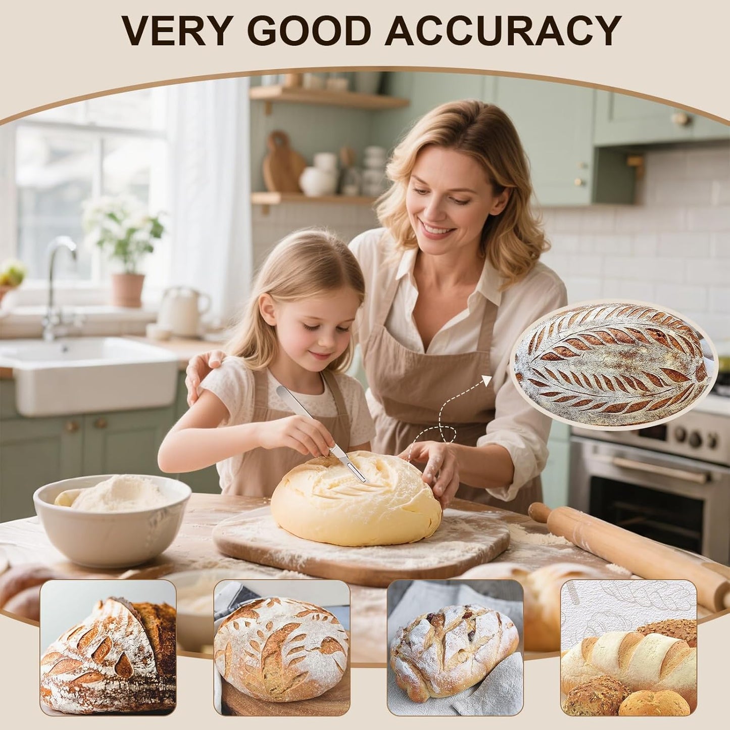 Bread Lame & Sourdough Scoring Tool - Professional Bread Scoring Tool with 10 Ultra-Sharp Blades, Premium Dough Scorer for Artisan Sourdough Baking, Ergonomic Design & Durable Blades