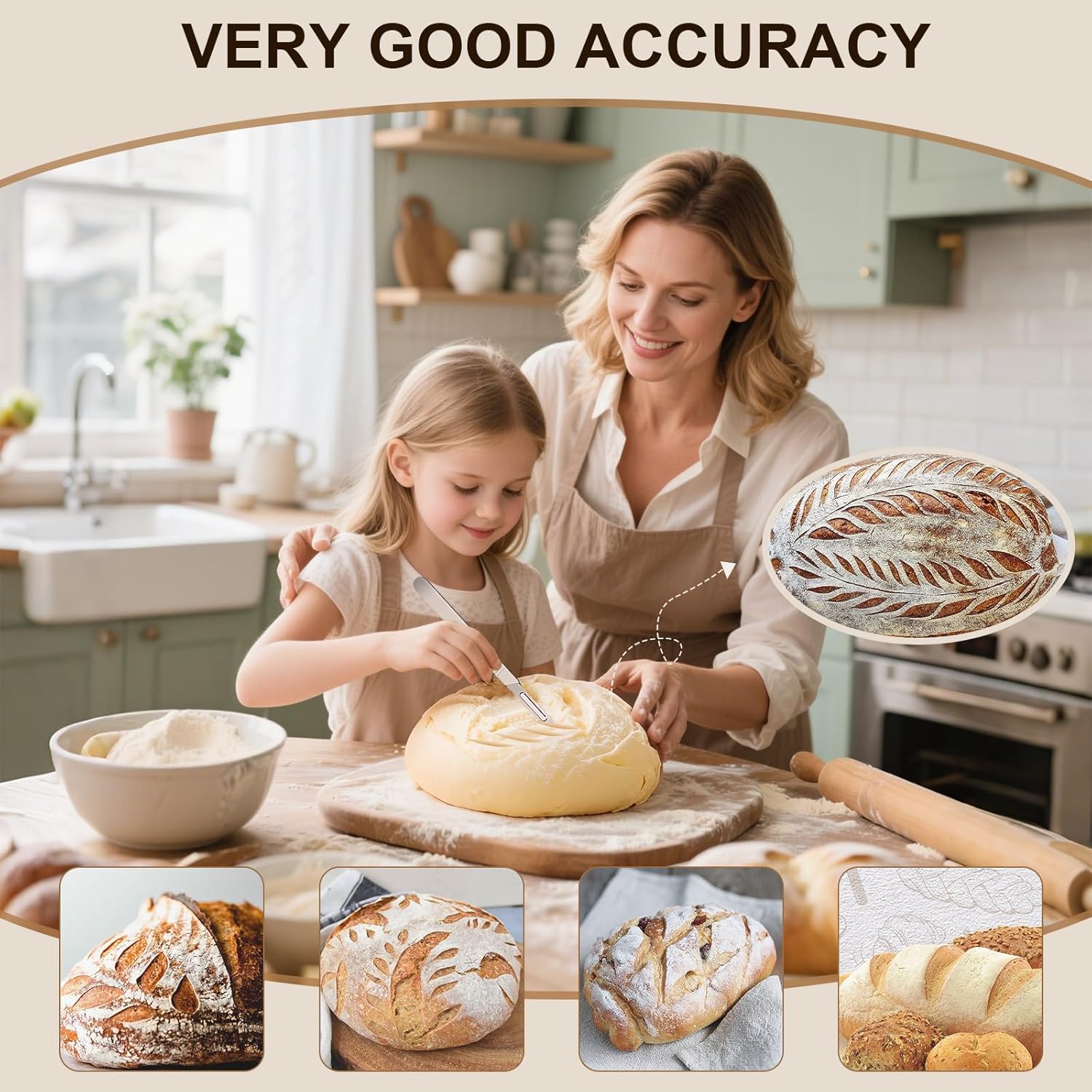 Bread Lame & Sourdough Scoring Tool - Professional Bread Scoring Tool with 10 Ultra-Sharp Blades, Premium Dough Scorer for Artisan Sourdough Baking, Ergonomic Design & Durable Blades