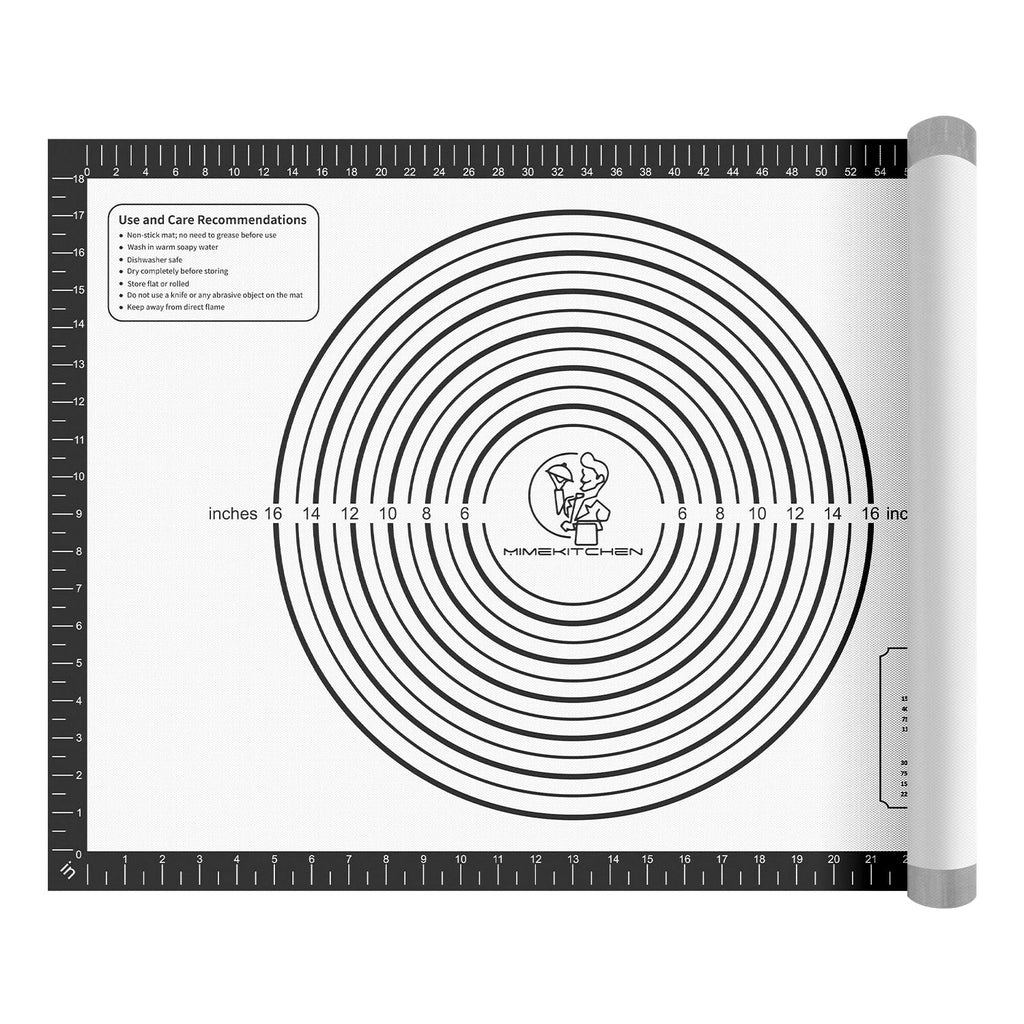 Silicone Baking Mat, Non Stick Pastry Mat Sheet for Dough Rolling, Nonslip Fondant/Pie Crust Mat, Counter Mat Oven Liner Mat for Making Cookies Macarons Bread Baking Supplies Extra Large 26 x 16 Inch