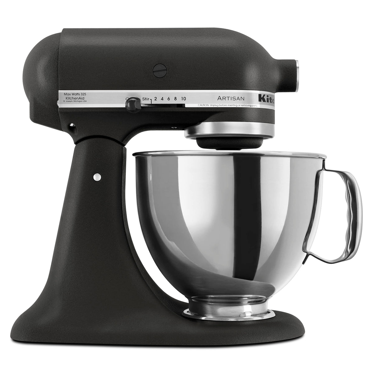 KitchenAid KSM150PSBK Artisan 5 Quart Stand Mixer, Cast Iron