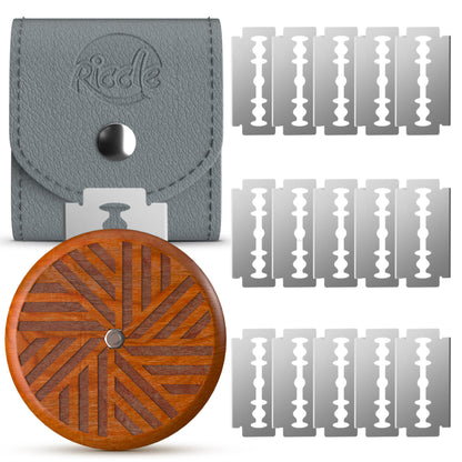 RICCLE Bread Lame Slashing Tool, Dough Scoring Knife with 15 Razor Blades and Storage Cover