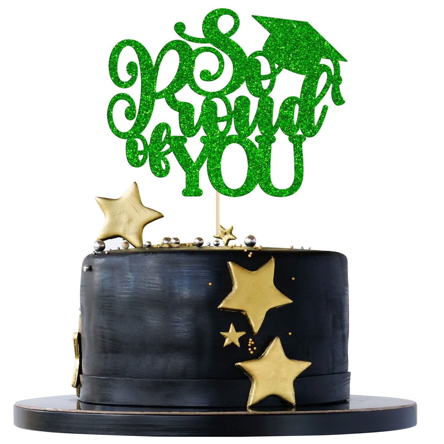 1Pc Congrats Grad 2025 Cake Topper Red Glitter Diploma Graduation Cap Cake Pick Congrats Class of 2025 Cake Decorations for 2025 Graduation Theme High School Boys Girls Graduate Party Supplies