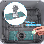 IAGREEA Portable Countertop Dishwasher, 7 Washing Programs Compact Mini Dishwasher, No Hook Needed, Anti-Leakage, Fruit & Vegetable Soaking, For 4 Sets of Tableware