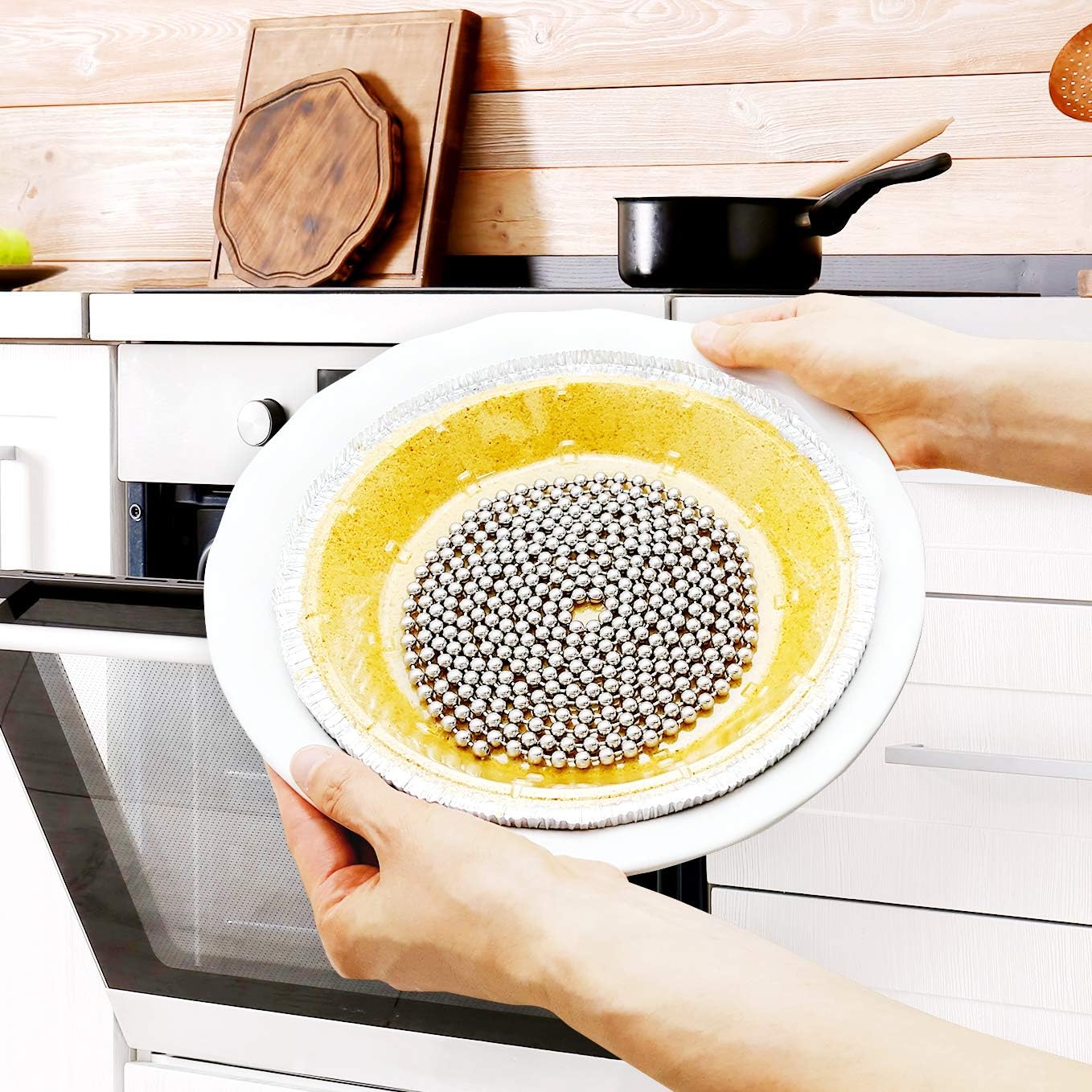 Baking Pie Crust Weights Chain- pie crust, pie chain Stainless Steel Long_10feet